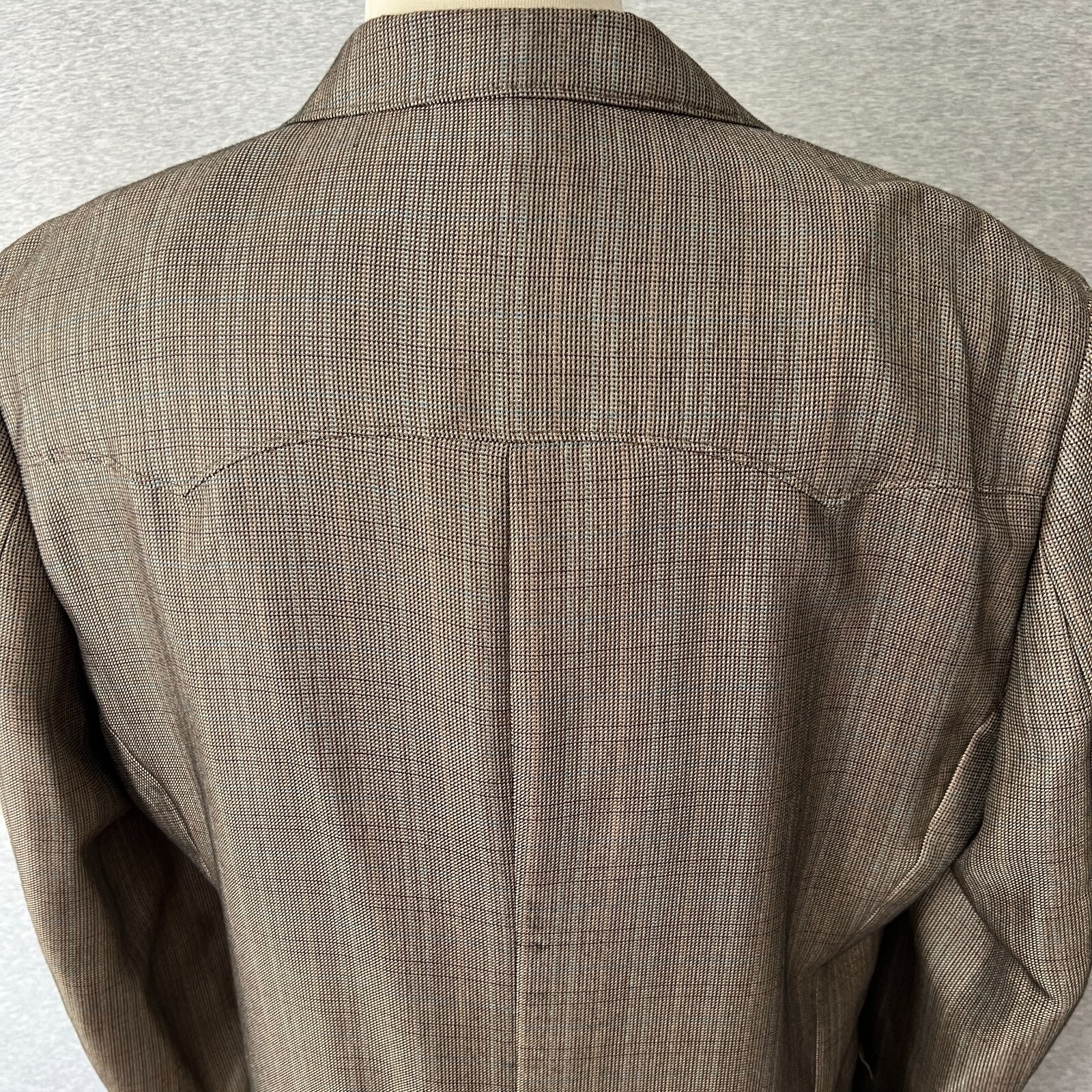 Red Sky Sport Jacket Mens 44l Brown Santa Fe 424 Western Cowboy Turquoise Flaws — image 5 of 8